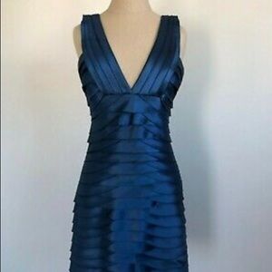 Like New • BCBG Maxazria Blue Satin Dress ✨